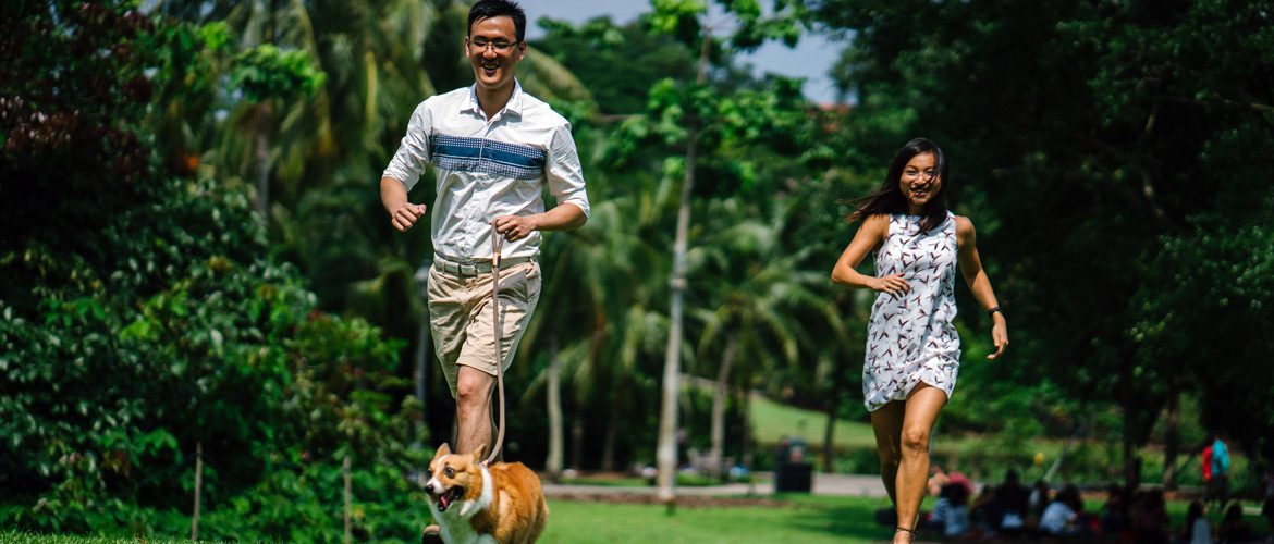 Healthy, active couple